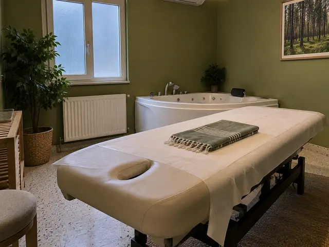 Jakuzili, pencereli aydınlık masaj odası — Cevizlibağ, Masaj Salonun